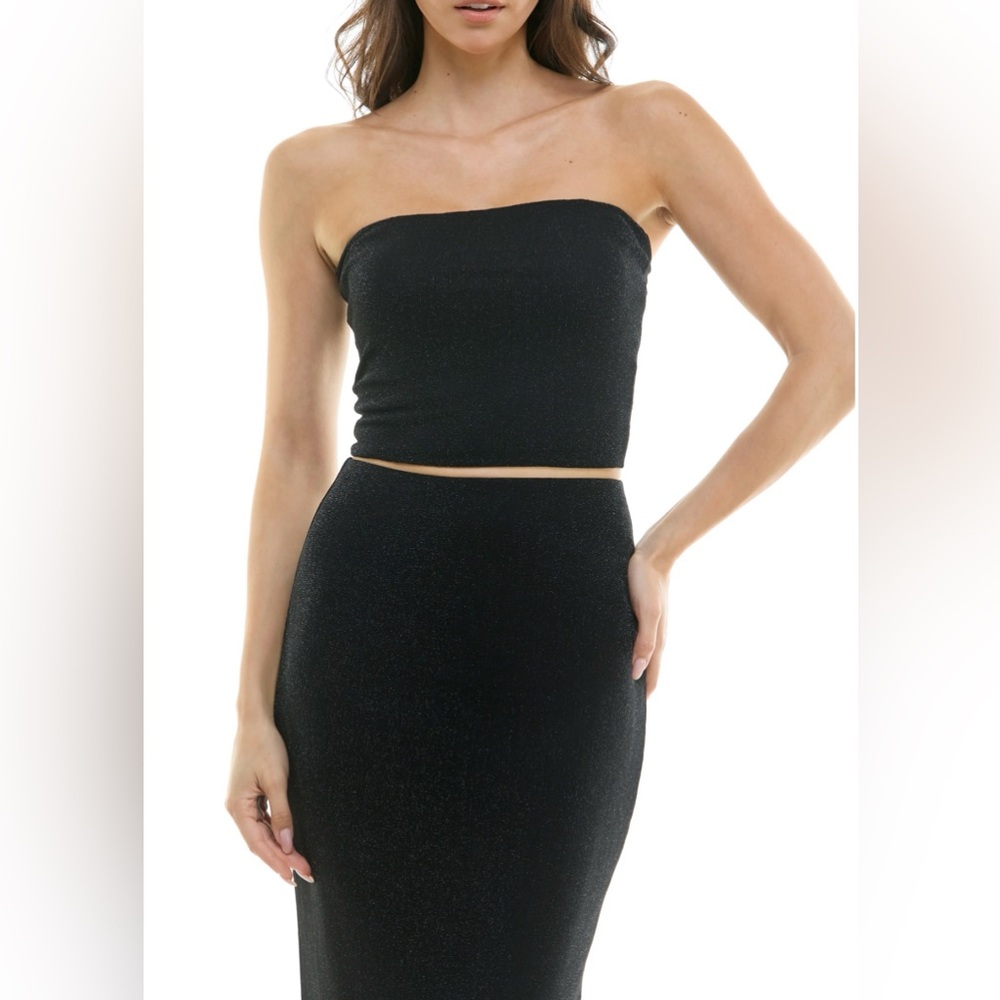 Urban Social Strapless Crop Top and Matching Maxi Skirt